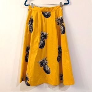 Ann Taylor Pineapple Maxi Skirt 2P